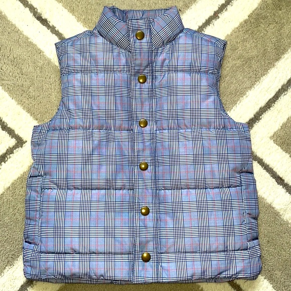 Janie and Jack Jackets & Coats Janie And Jack Blue Plaid Vest